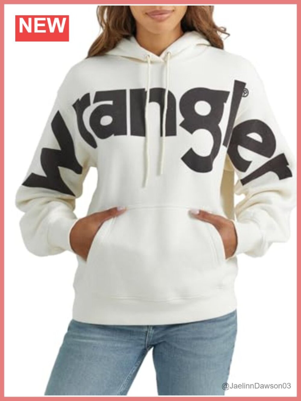 Wrangler Retro Pullover Hoodie Cotton Polyester Regular Fit Women's Sweatshirt